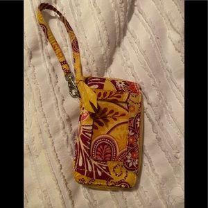 Yellow Vera Bradley wristlet